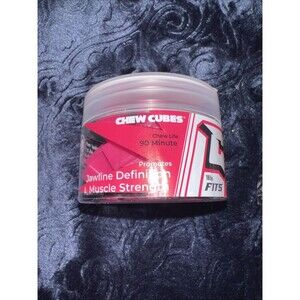 Facial Muscle Jaw Trainer 30 Count Chew Cubes Fitness Jawline Exerciser 18lbs